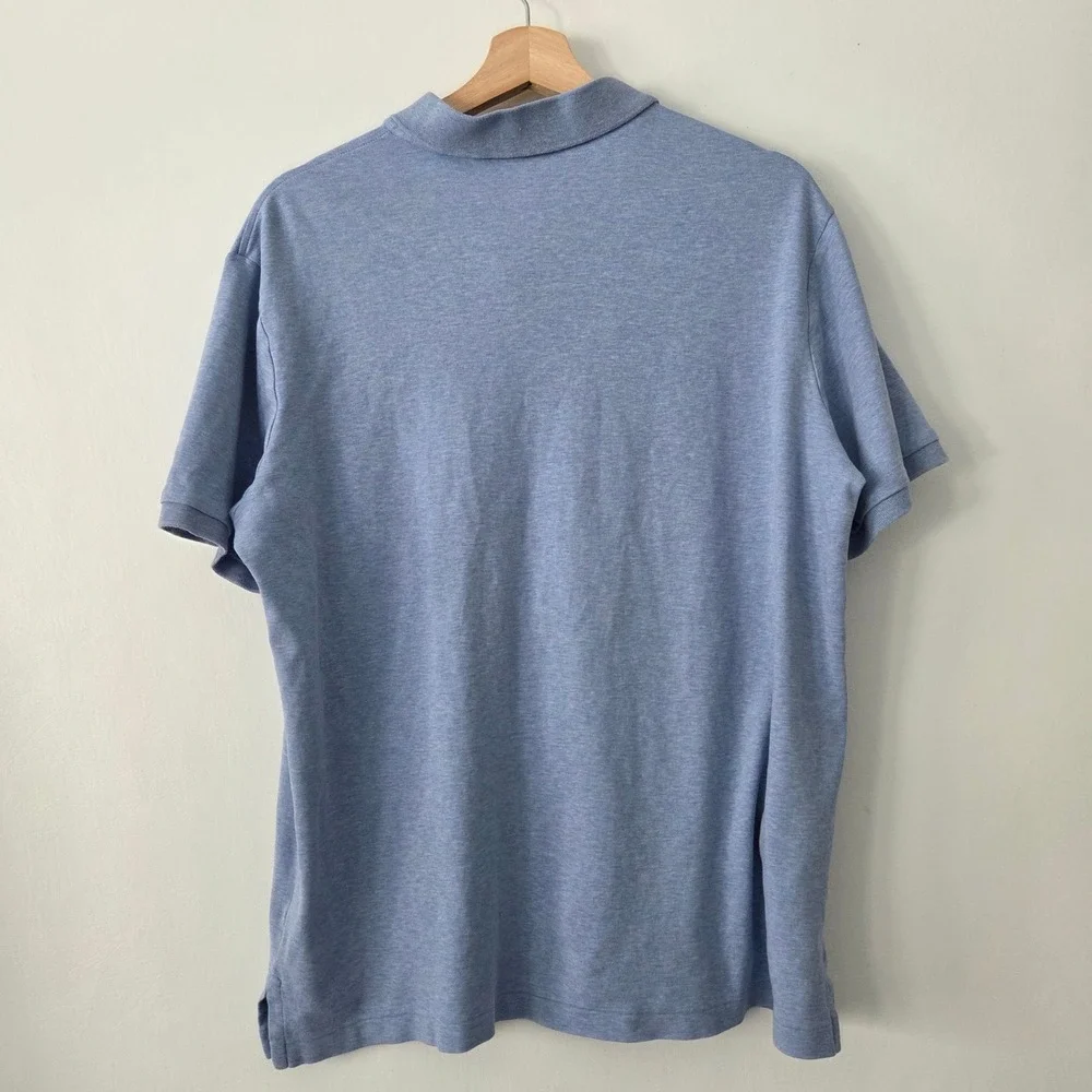 Polo Ralph Lauren‎ Mens Classic Fit Jersey Polo Shirt Blue Heather Large L
